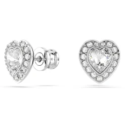 Swarovski Ariana Grande Silver Crystal Heart Stud Earrings