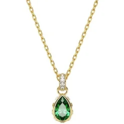 Swarovski Chroma Yellow Gold Tone Crystal Necklace
