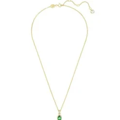 Swarovski Chroma Yellow Gold Tone Crystal Necklace