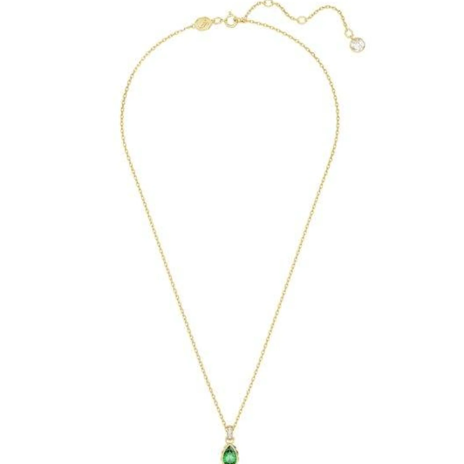 Swarovski Chroma Yellow Gold Tone Crystal Necklace