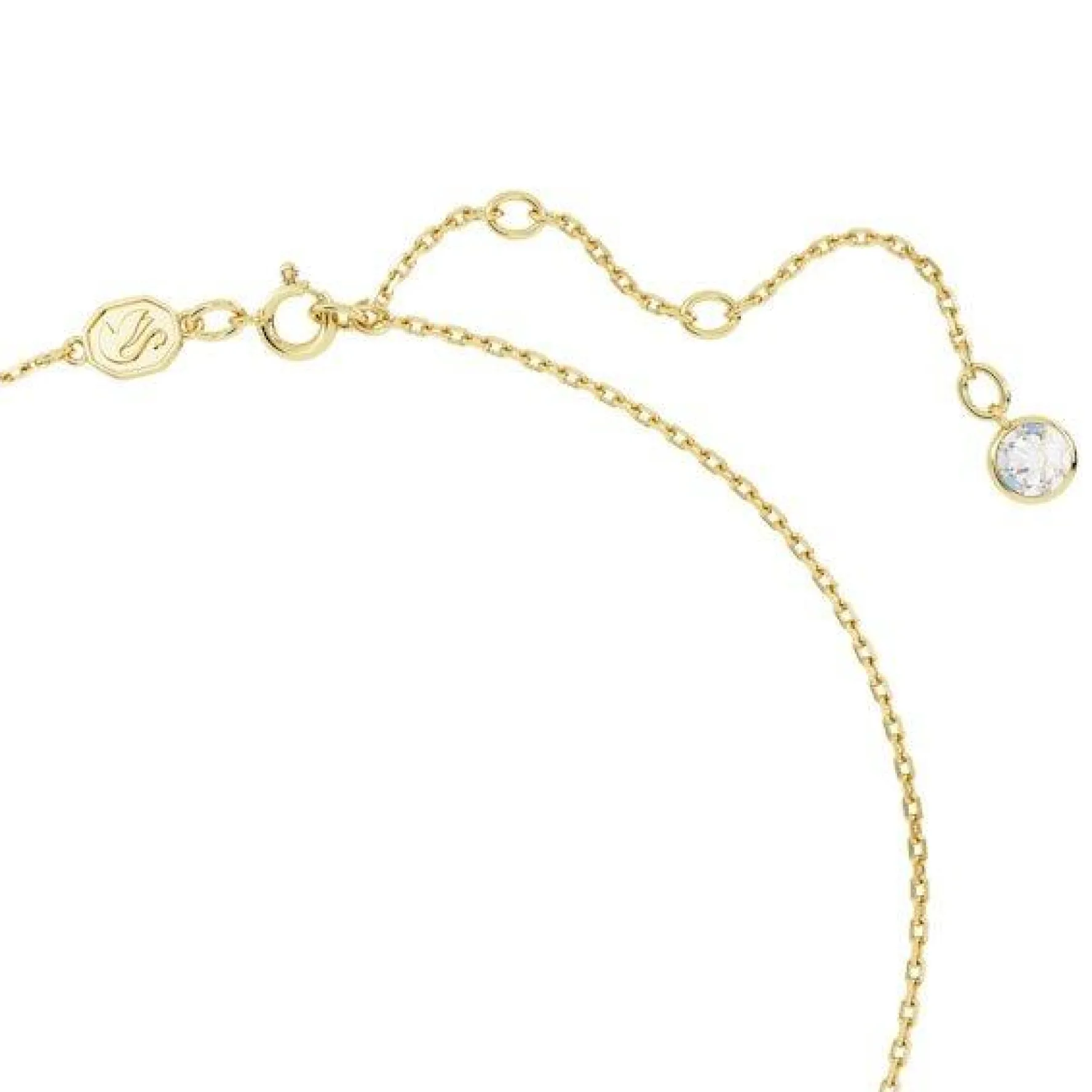 Swarovski Chroma Yellow Gold Tone Crystal Necklace