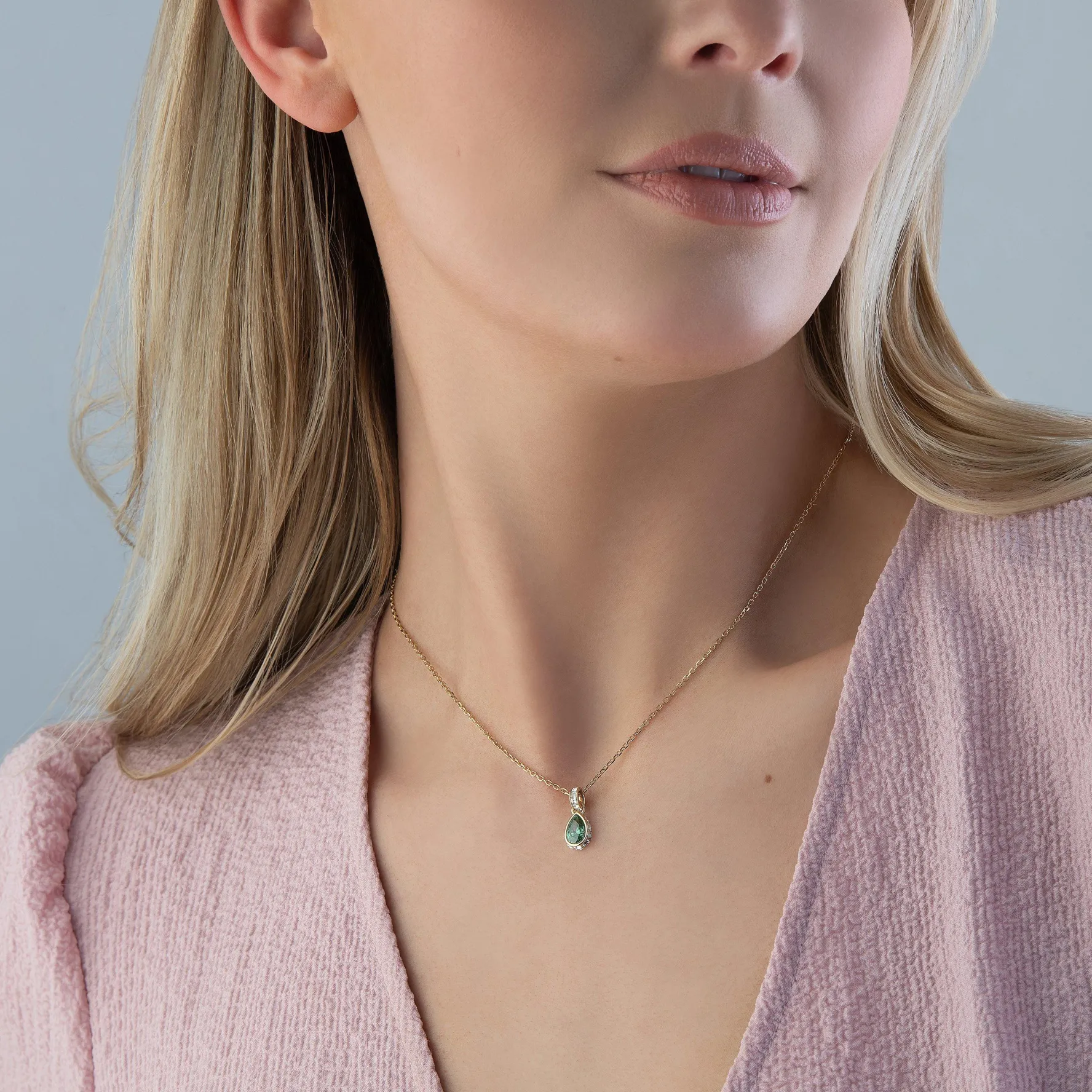 Swarovski Chroma Yellow Gold Tone Crystal Necklace