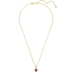 Swarovski Chroma Yellow Gold Tone Crystal Heart Necklace