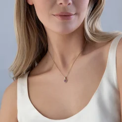 Swarovski Chroma Yellow Gold Tone Crystal Heart Necklace