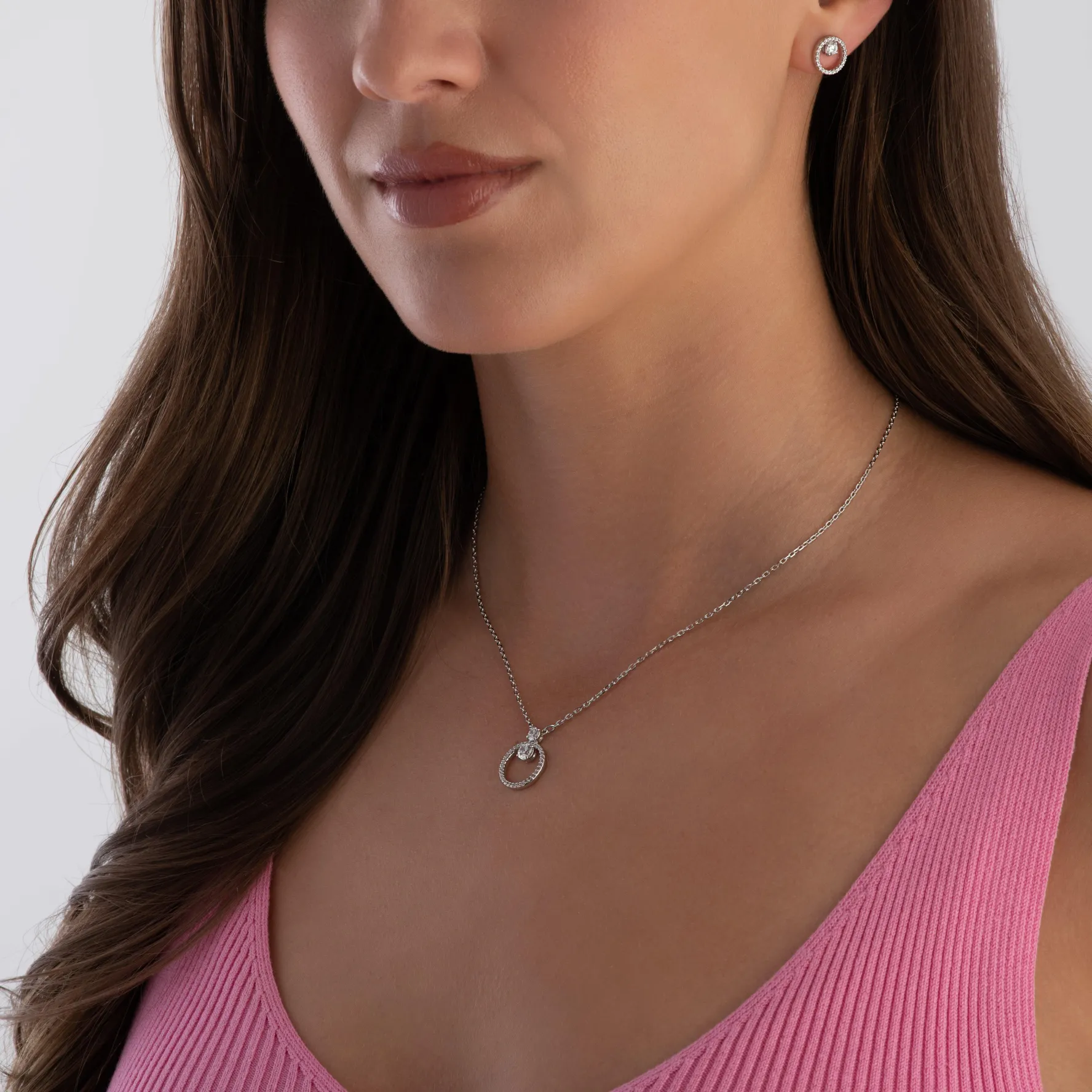 Swarovski Constella Silver Crystal Pendant