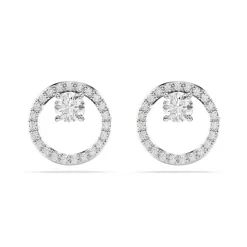 Swarovski Constella Silver Crystal Stud Earrings