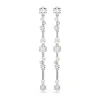 Swarovski Constella Silver Crystal Pearl Drop Earrings