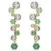 Swarovski Constella Yellow Gold Tone Crystal Drop Earrings