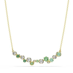 Swarovski Constella Yellow Gold Tone Crystal Necklace