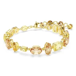 Swarovski Gema Yellow Gold Tone Crystal Bracelet