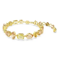Swarovski Gema Yellow Gold Tone Crystal Bracelet