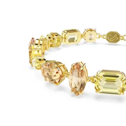 Swarovski Gema Yellow Gold Tone Crystal Bracelet