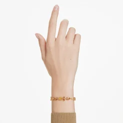 Swarovski Gema Yellow Gold Tone Crystal Bracelet