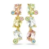 Swarovski Gema Yellow Gold Plated Crystal Drop Earrings