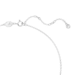 Swarovski Hyperbola Silver Crystal Bow Necklace