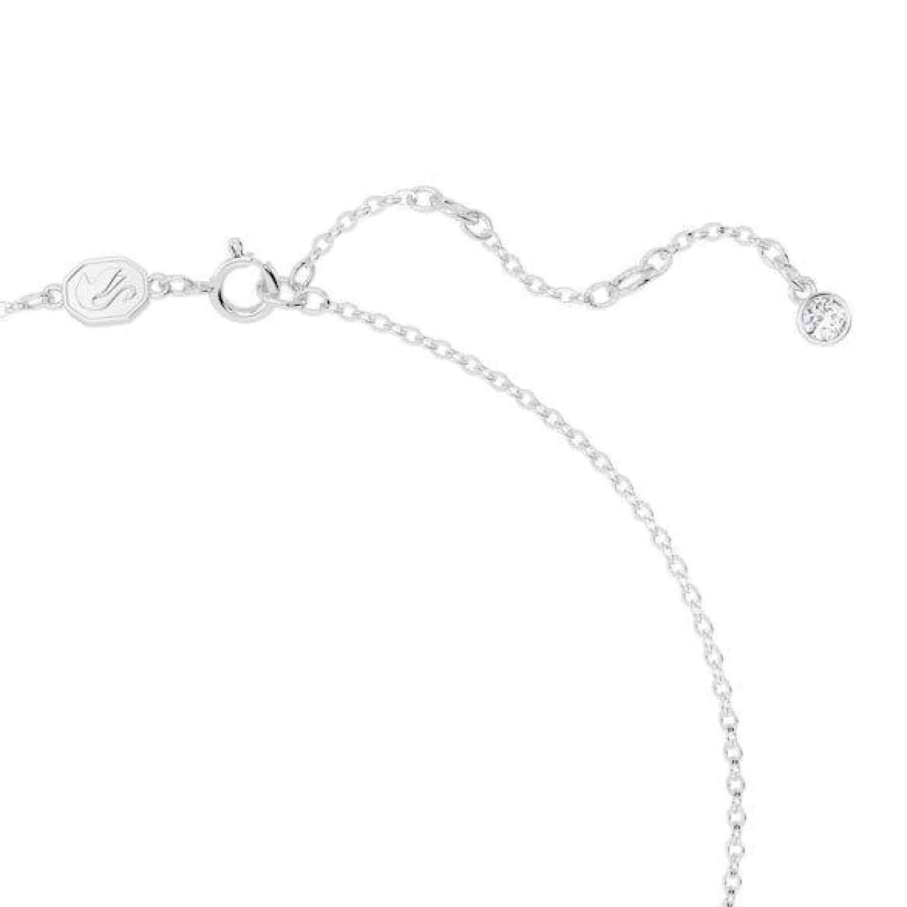 Swarovski Hyperbola Silver Crystal Bow Necklace