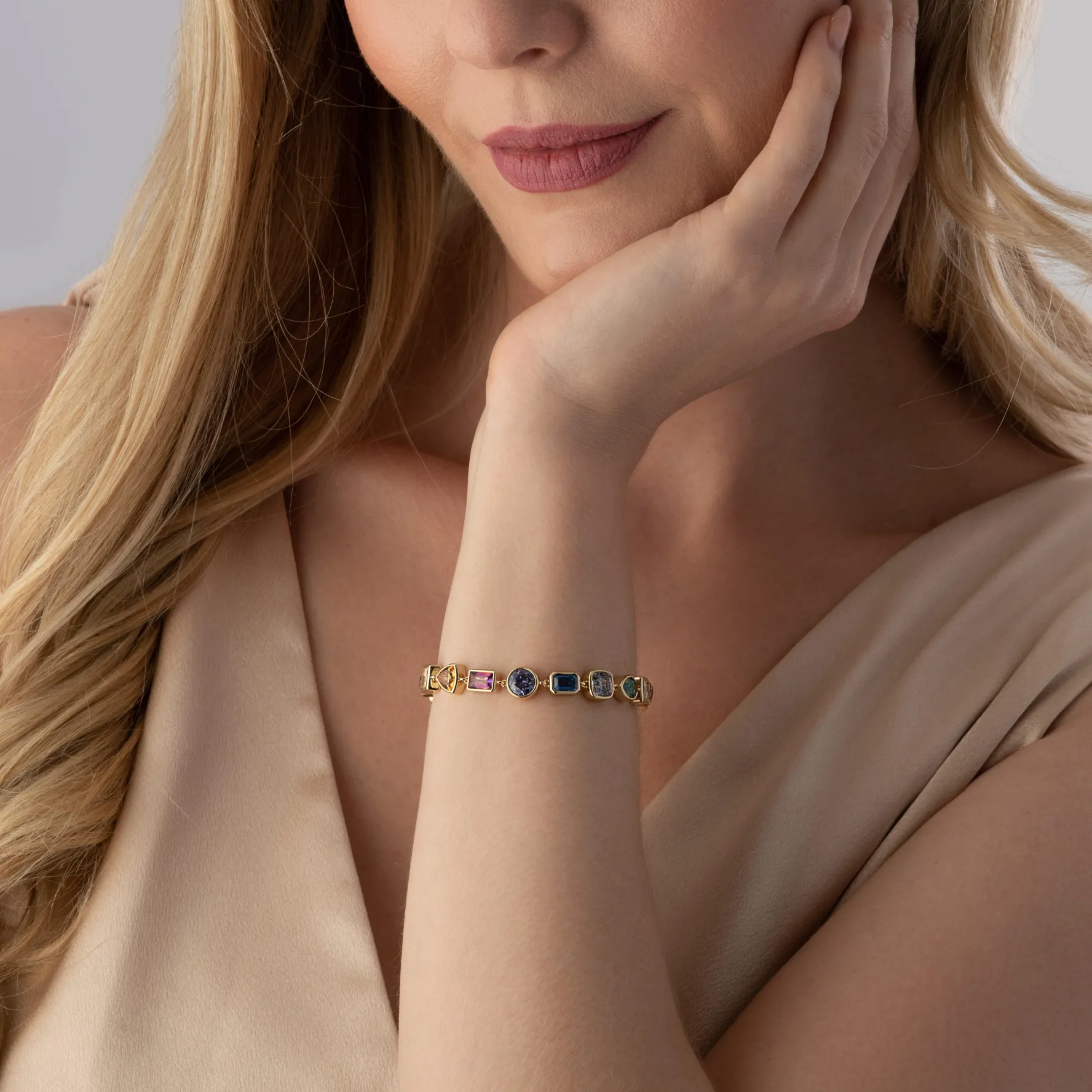 Swarovski Imber Gold Tone Multicoloured Bracelet