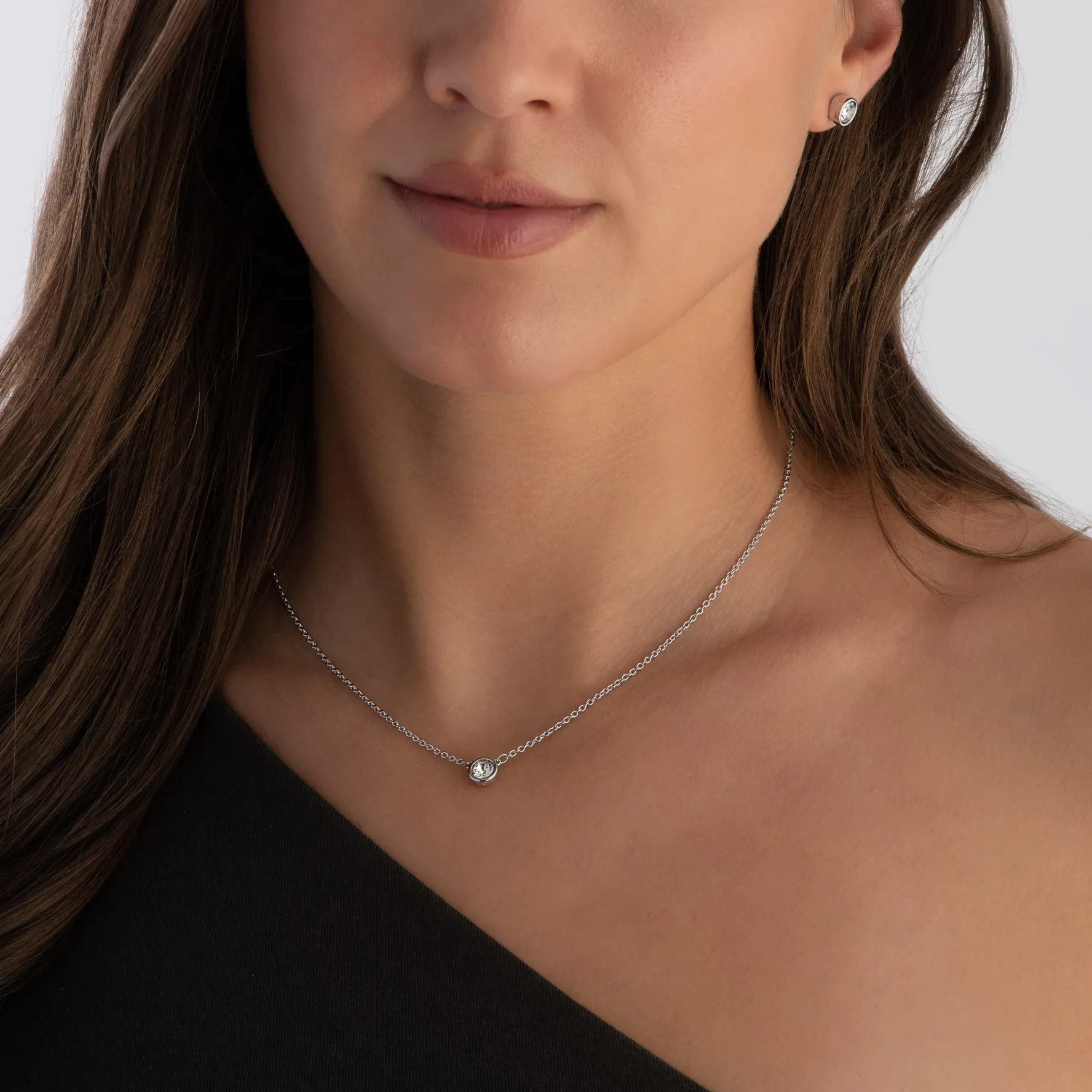 Swarovski Imber Silver Crystal Necklace
