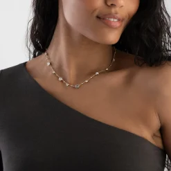 Swarovski Imber Yellow Gold Tone Crystal Necklace