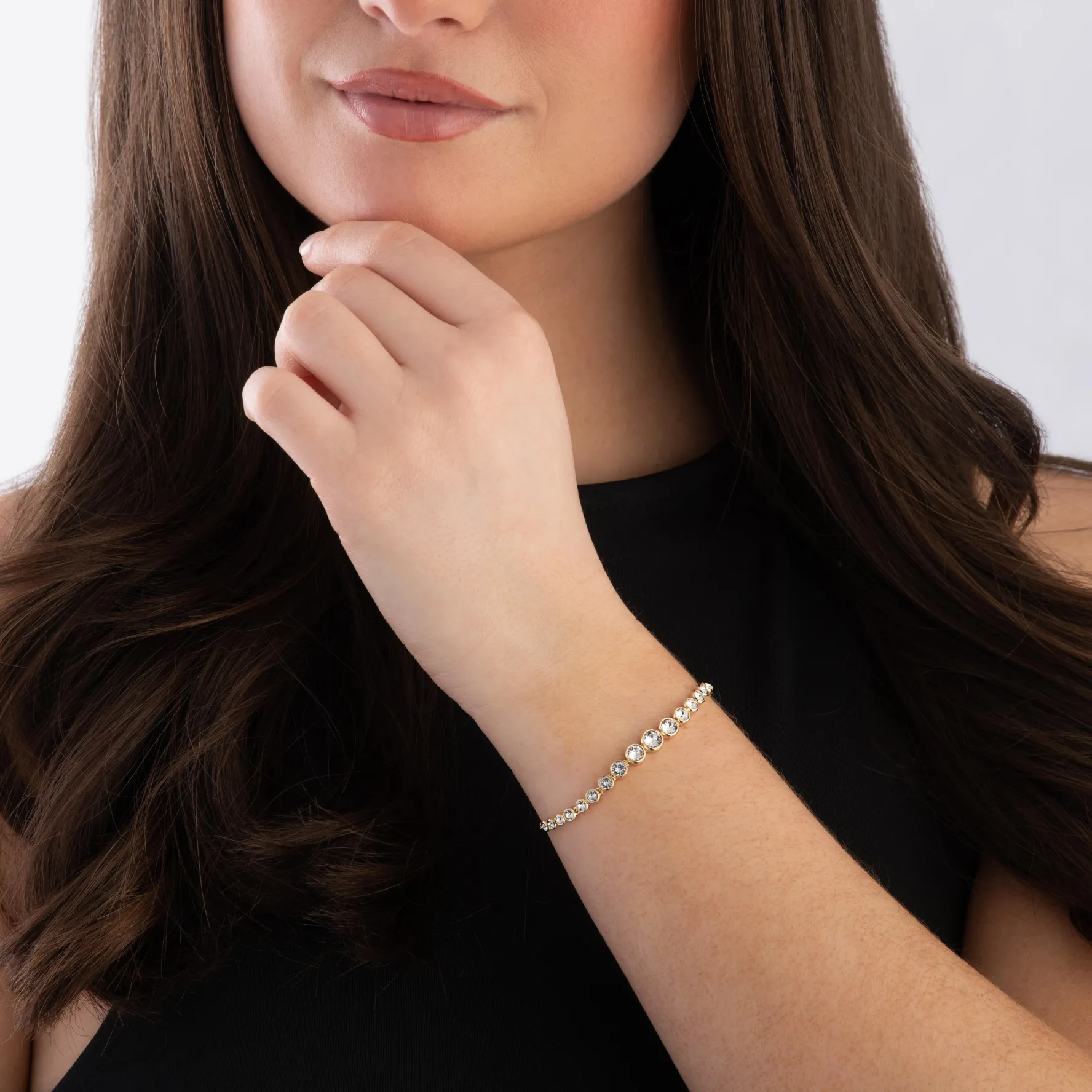 Swarovski Imber Yellow Gold Plated Crystal Bracelet