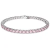 Swarovski Matrix Pink Tennis Bracelet