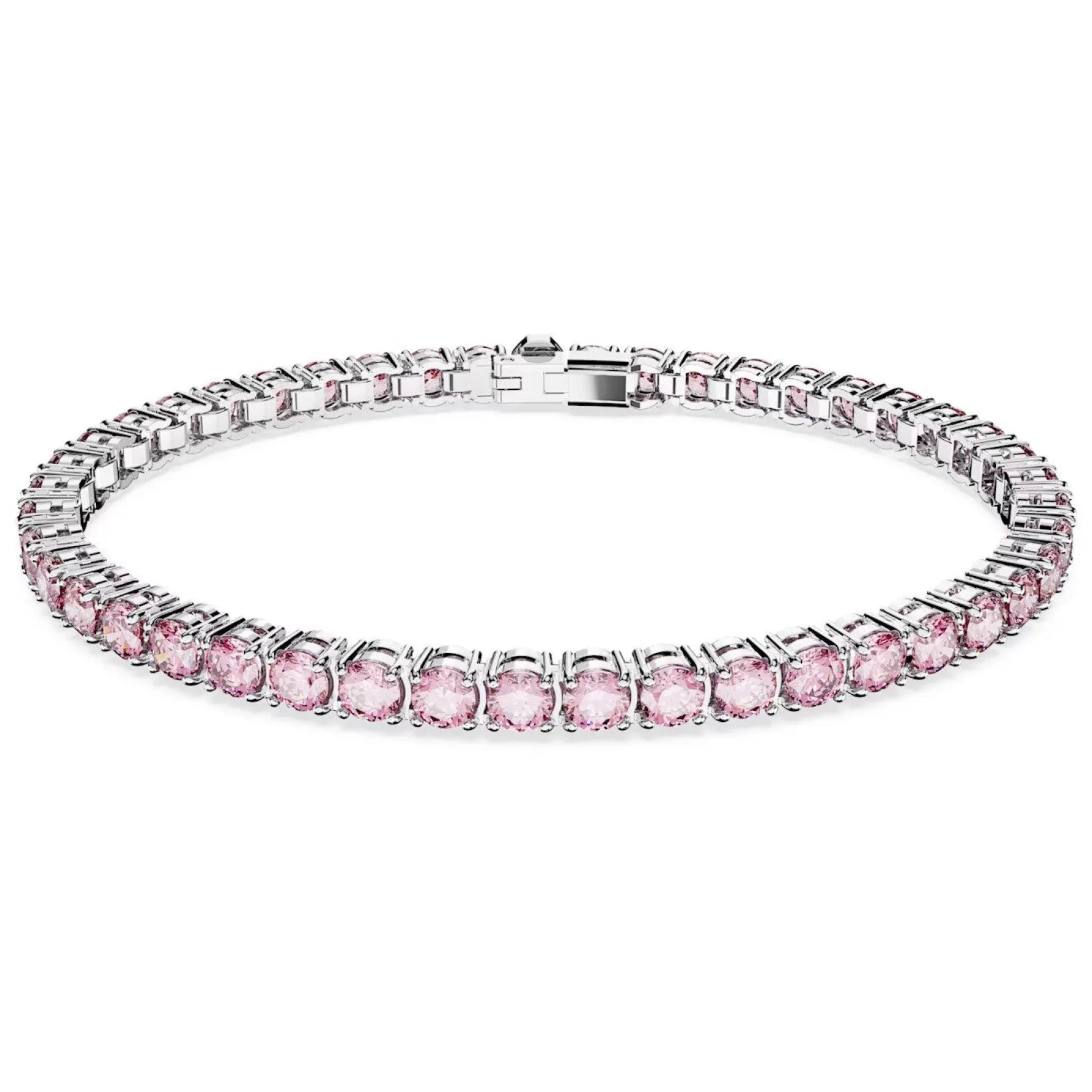 Swarovski Matrix Pink Tennis Bracelet
