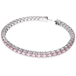 Swarovski Matrix Pink Tennis Bracelet