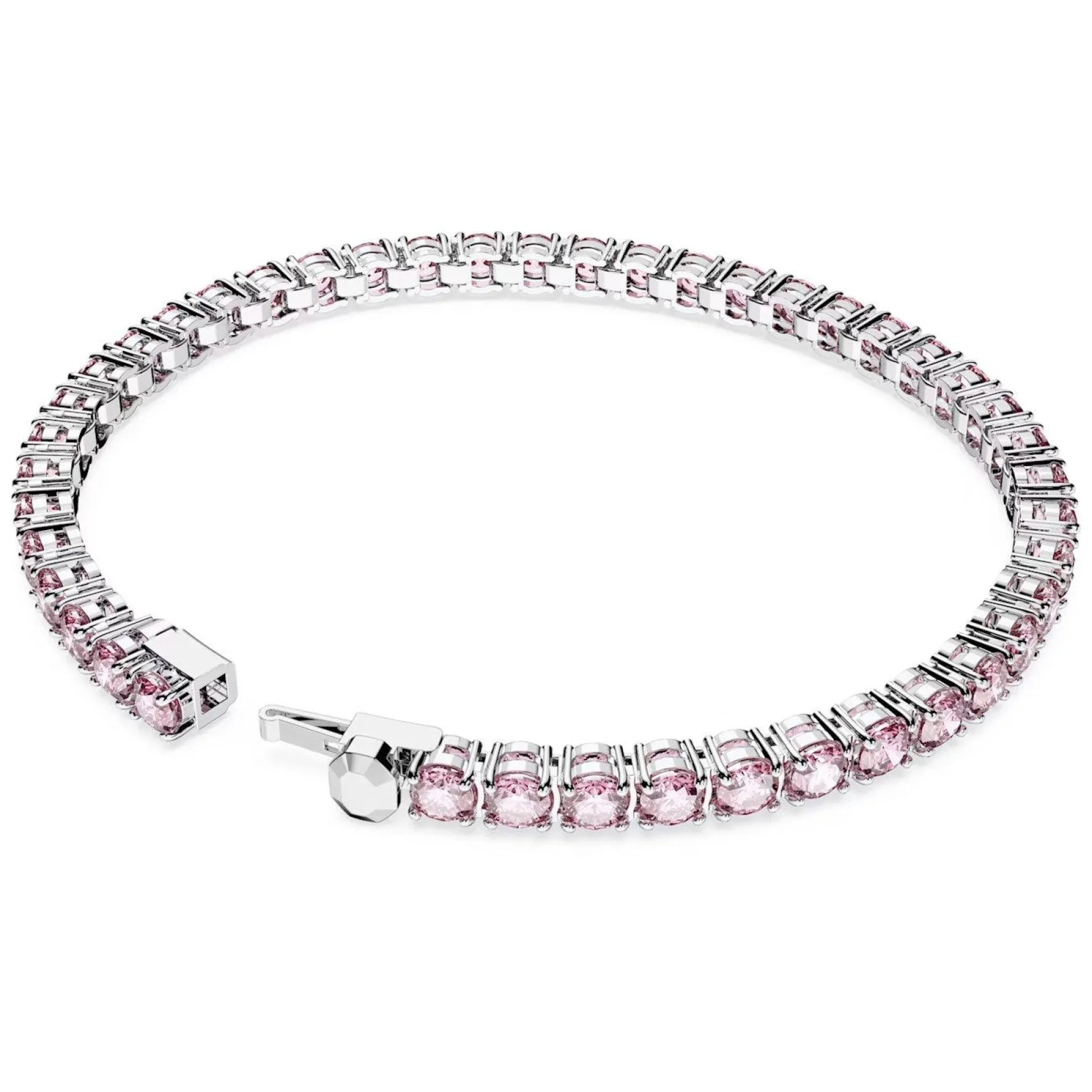Swarovski Matrix Pink Tennis Bracelet