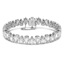 Swarovski Matrix Silver Crystal Tennis Bracelet