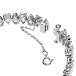 Swarovski Matrix Silver Crystal Tennis Bracelet