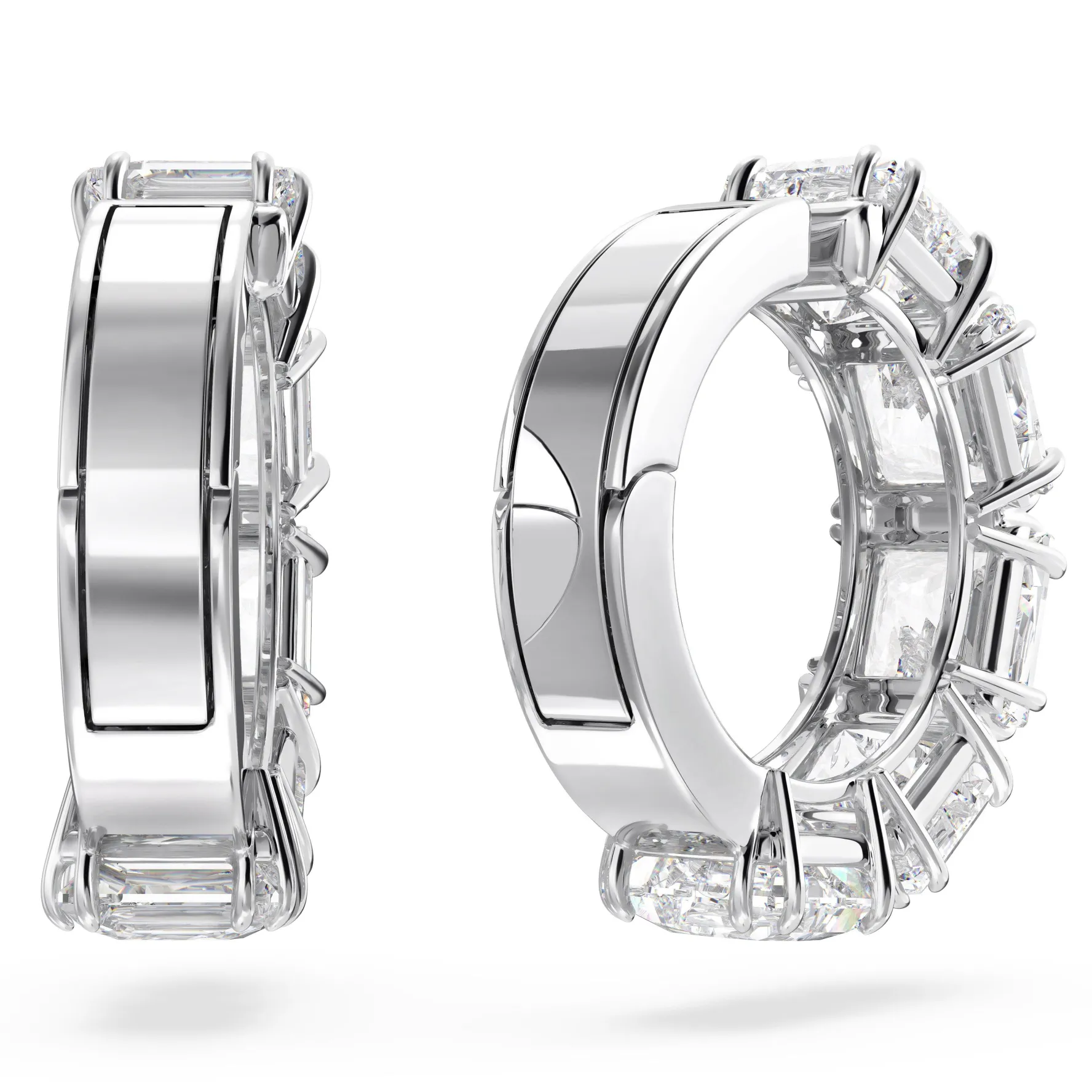 Swarovski Matrix Silver Zirconia Earring Cuff