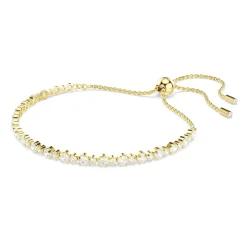 Swarovski Matrix Yellow Gold Tone Zirconia Tennis Bracelet