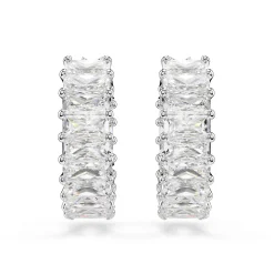 Swarovski Matrix Zirconia Hoop Earrings