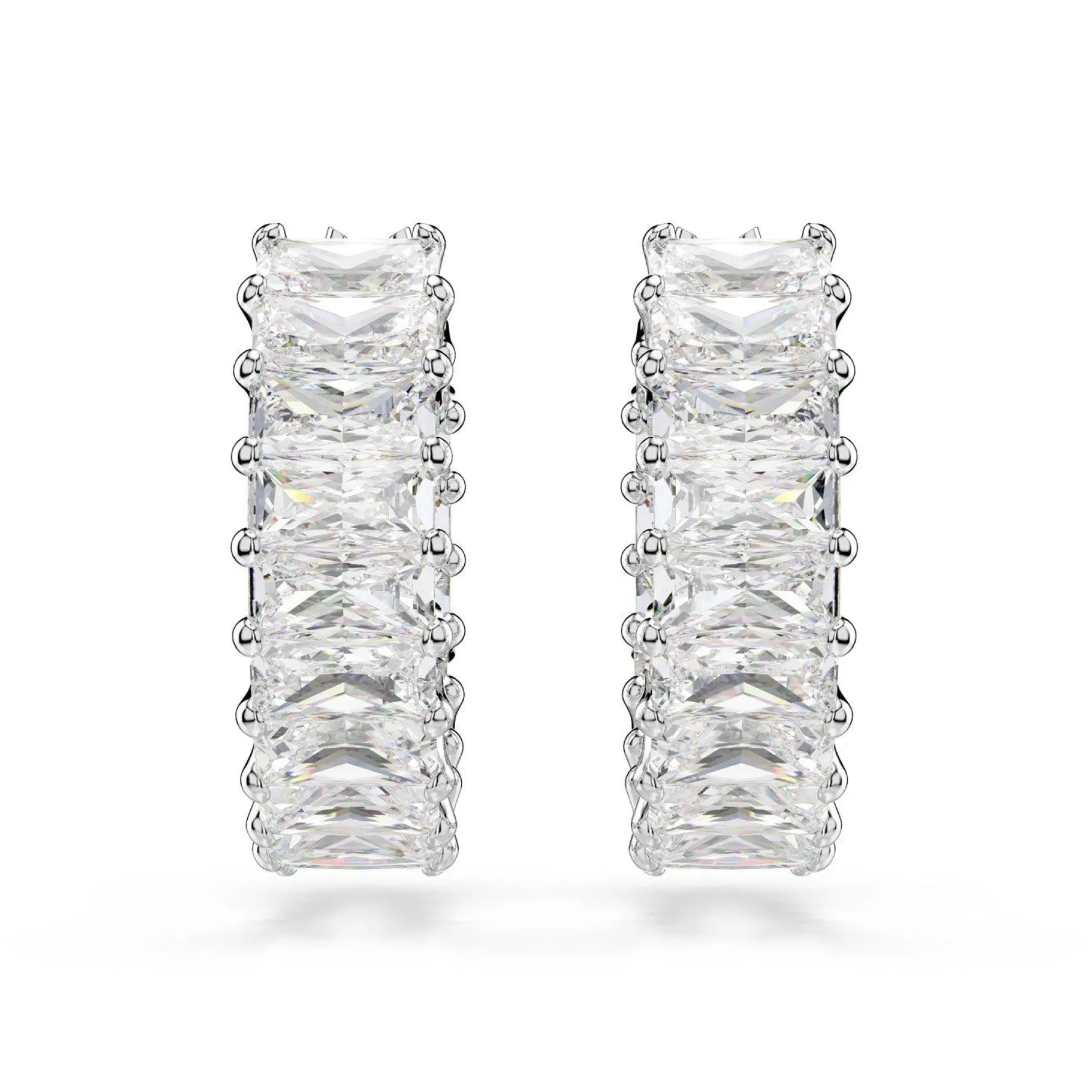 Swarovski Matrix Zirconia Hoop Earrings