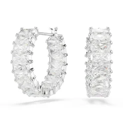 Swarovski Matrix Zirconia Hoop Earrings