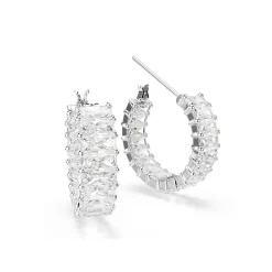 Swarovski Matrix Zirconia Hoop Earrings