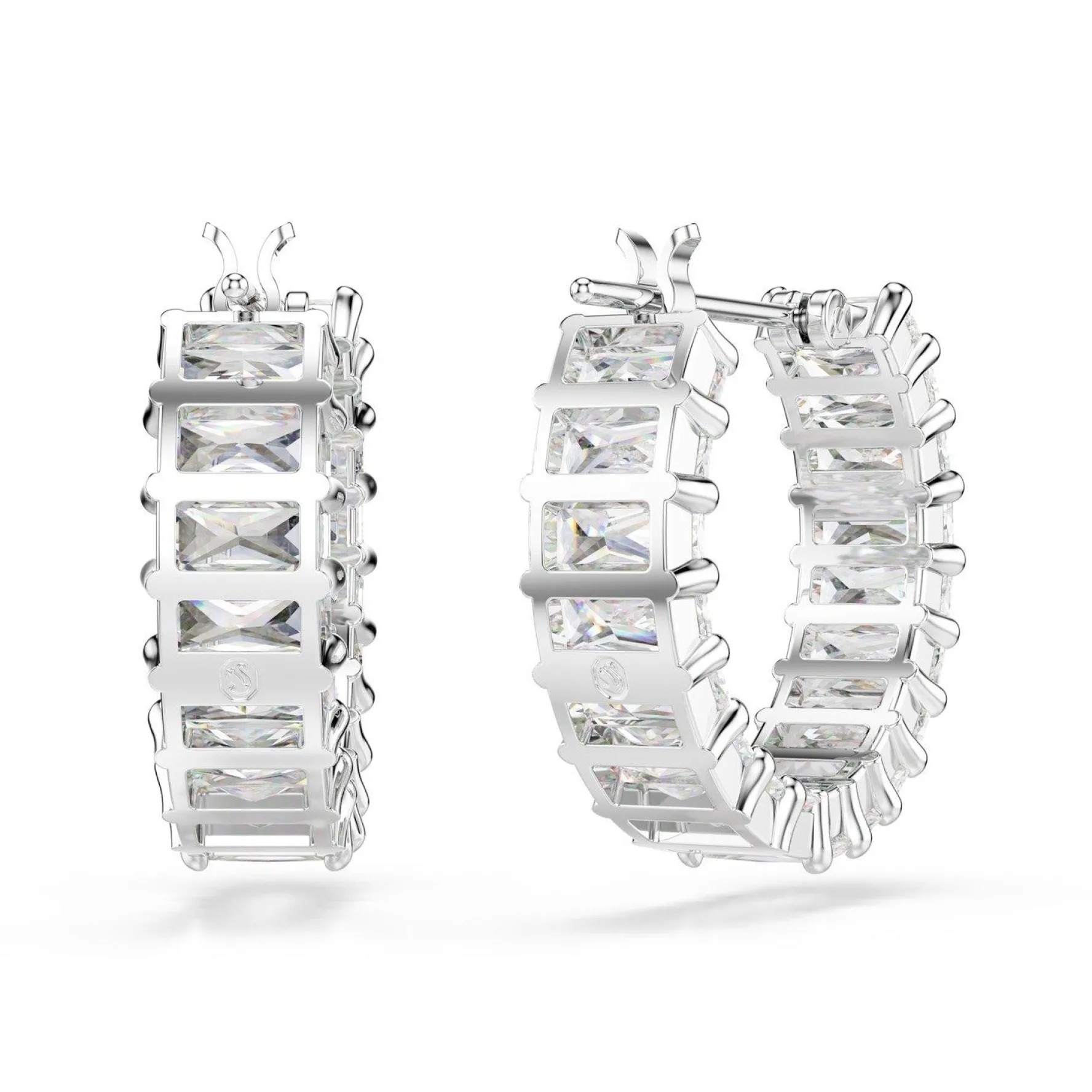 Swarovski Matrix Zirconia Hoop Earrings