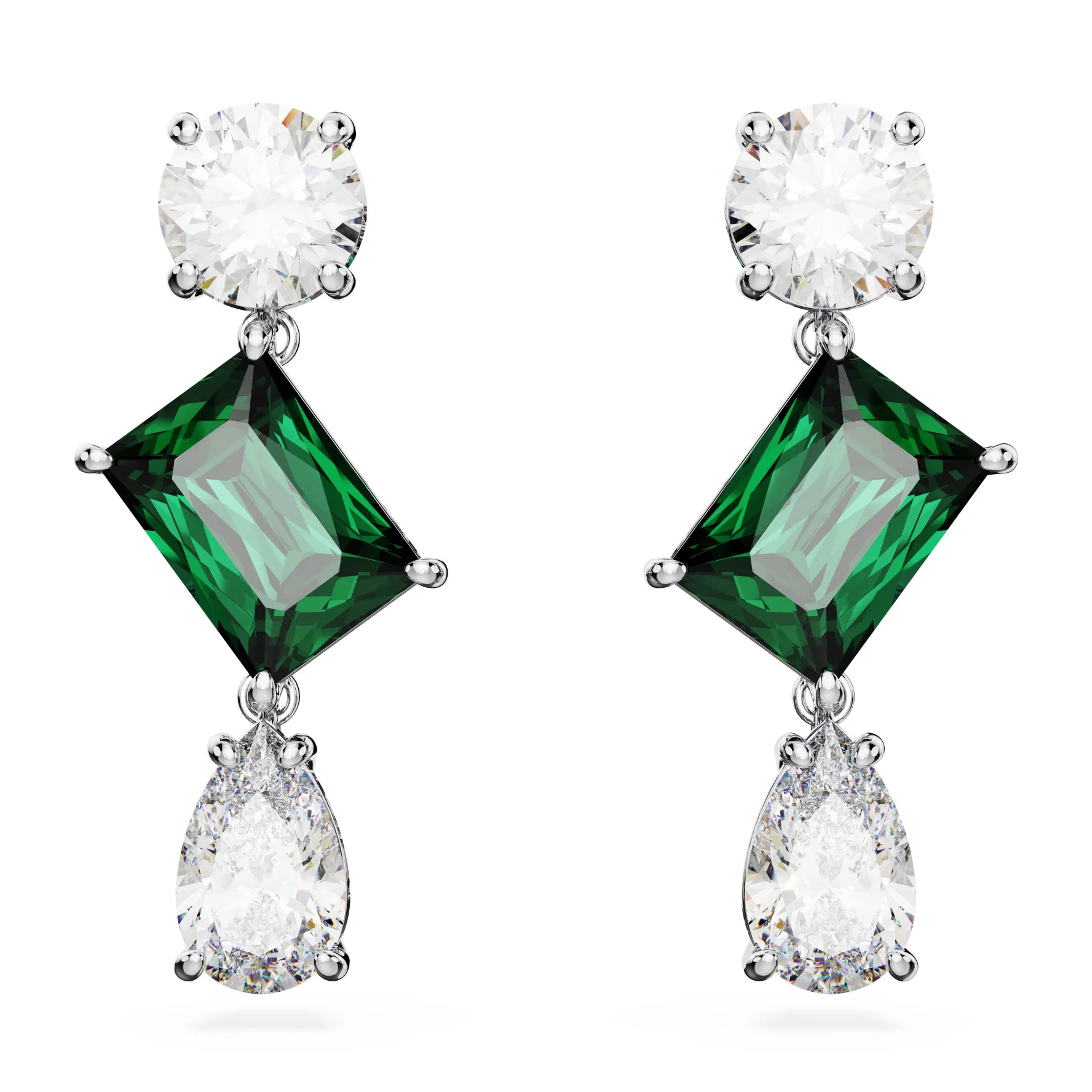 Swarovski Mesmera Green Drop Earrings