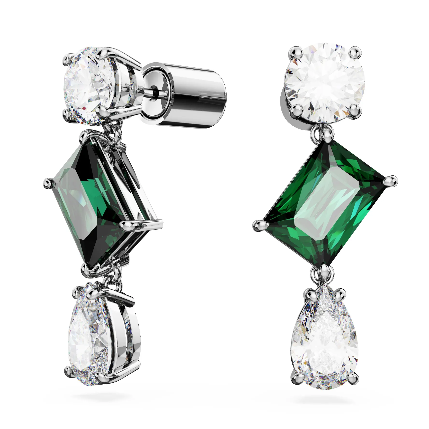 Swarovski Mesmera Green Drop Earrings