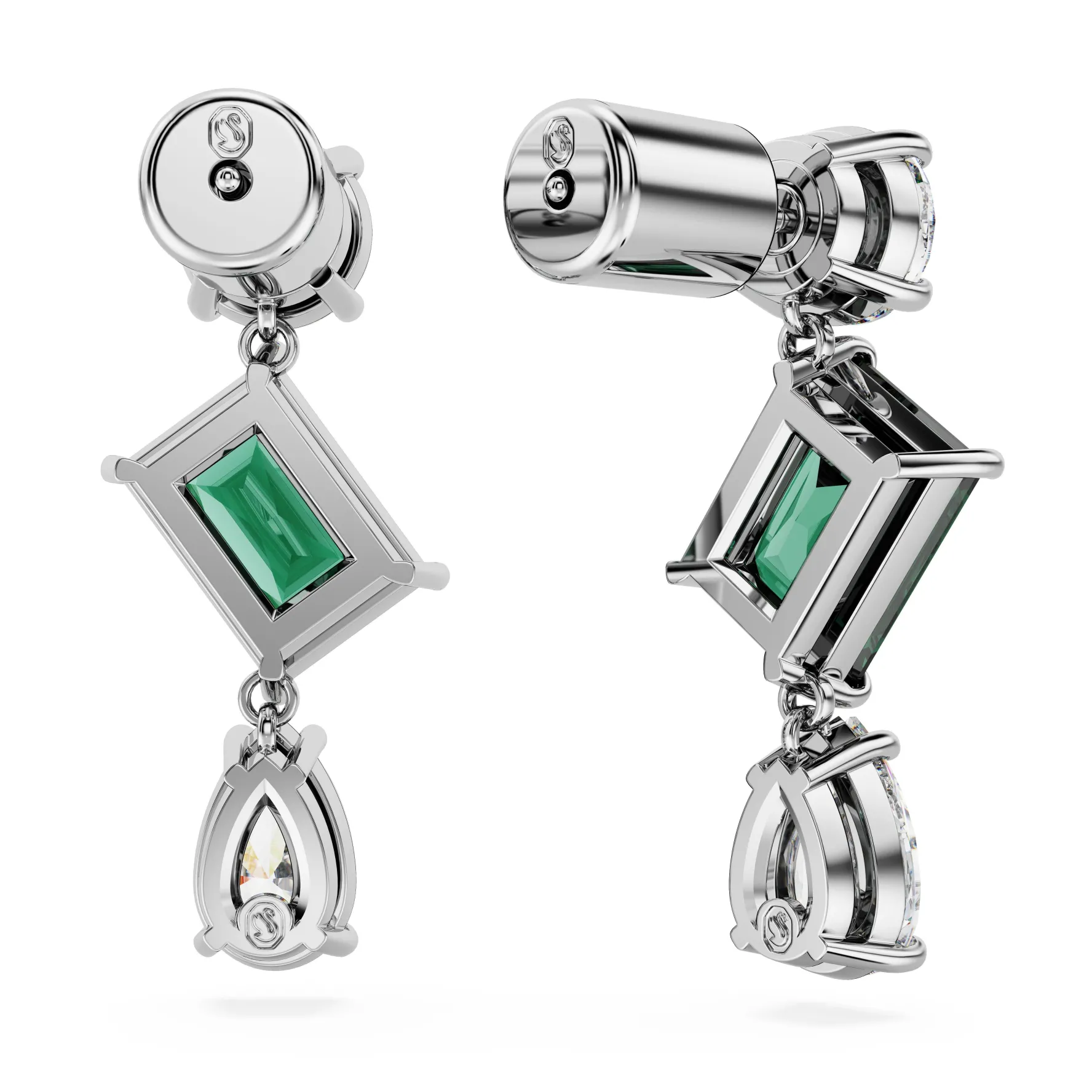 Swarovski Mesmera Green Drop Earrings