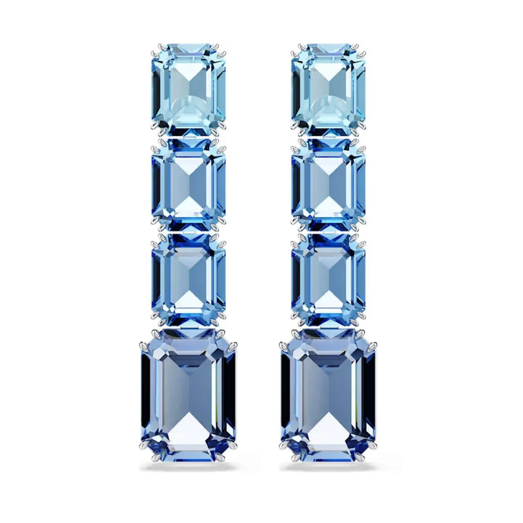 Swarovski Millenia Blue Crystal Drop Earrings