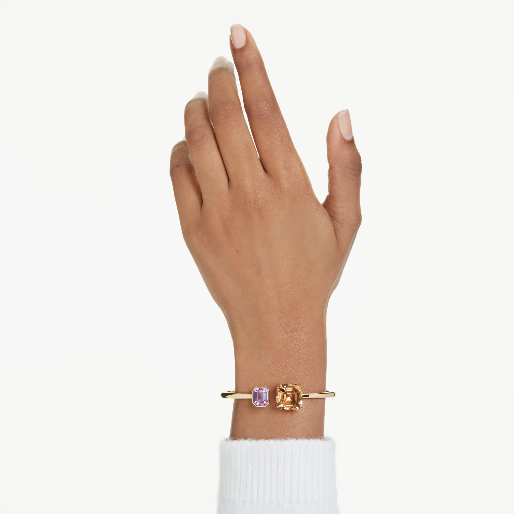 Swarovski Millenia Yellow Gold Tone Crystal Bangle
