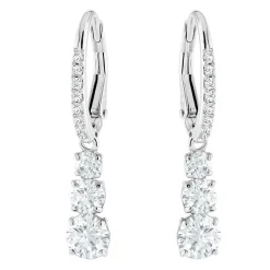 Swarovski Stilla Attract Silver Crystal Hoop Earrings