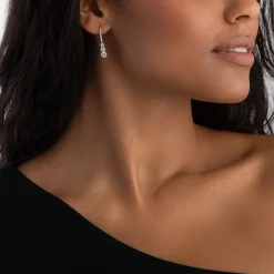 Swarovski Stilla Attract Silver Crystal Hoop Earrings
