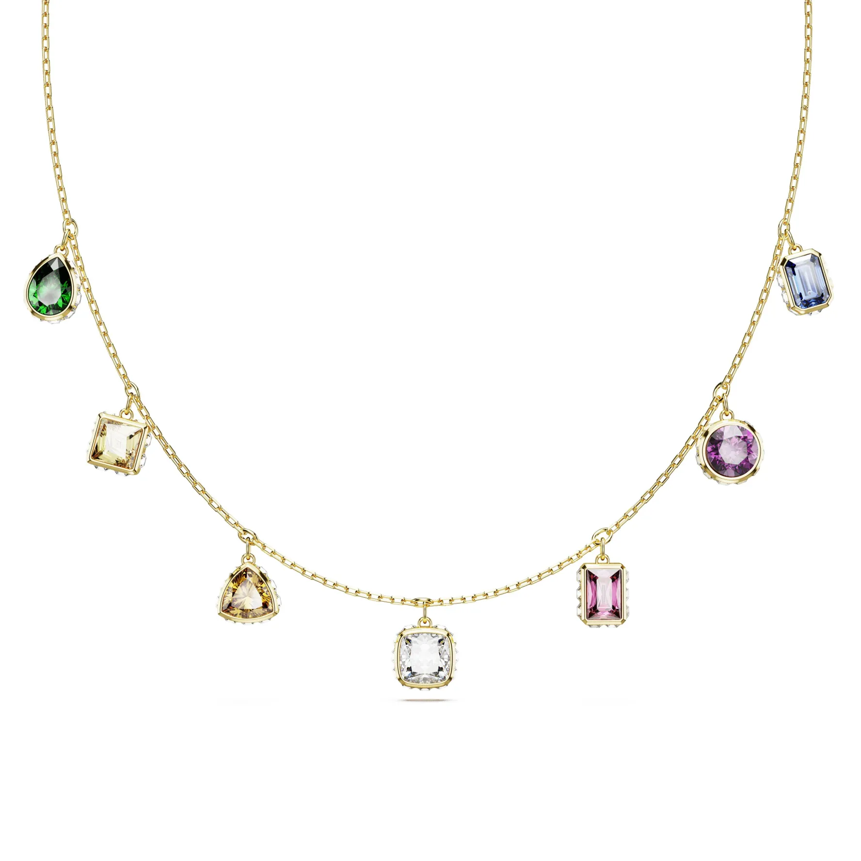 Swarovski Stilla Gold Tone Multicoloured Necklace