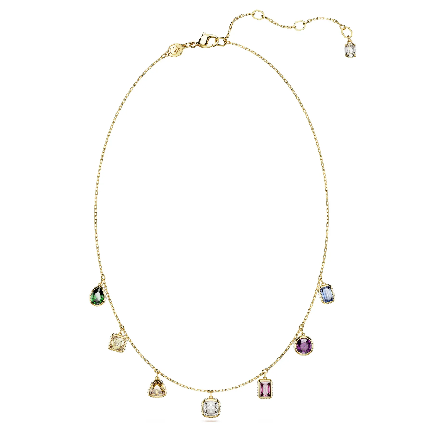Swarovski Stilla Gold Tone Multicoloured Necklace