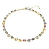 Swarovski Stilla Gold Tone Multicoloured Necklace
