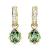 Swarovski Stilla Green Drop Earrings