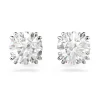 Swarovski Stilla Silver Stud Earrings