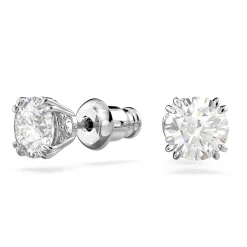 Swarovski Stilla Silver Stud Earrings